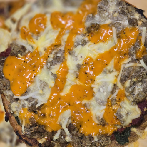 Carnivore Cheeseburger Pizza