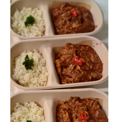 Butter chicken with cauli rice