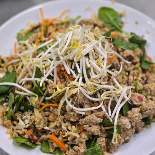 Pork cauli rice