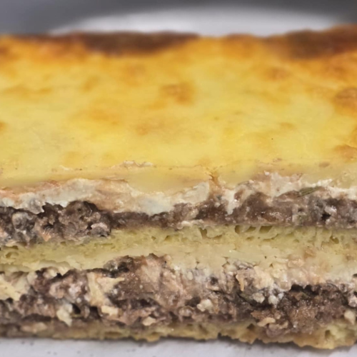 Beef lasagne